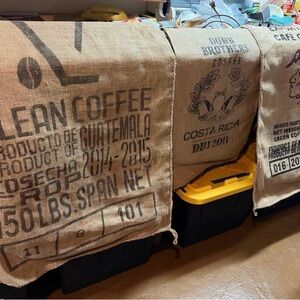 Rustic Coffee Bean Burlap Sacks